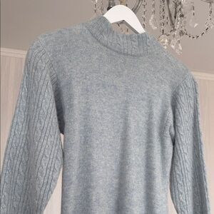 Light Blue Cable Knit Dress M